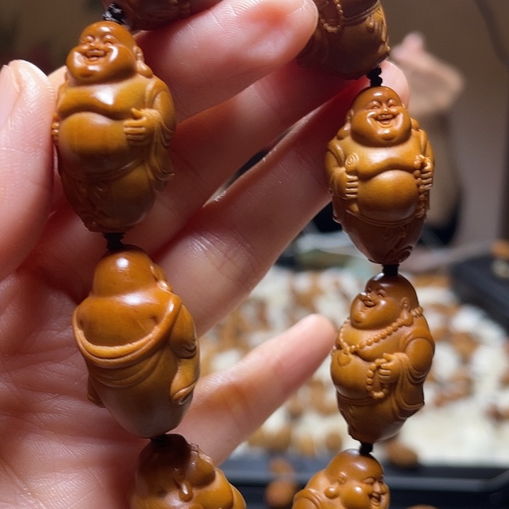 橄榄核手串/手链小金条