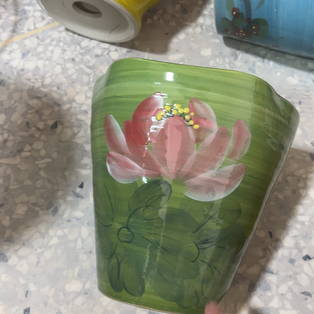 2***机景德镇陶瓷花盆花盆微瑕