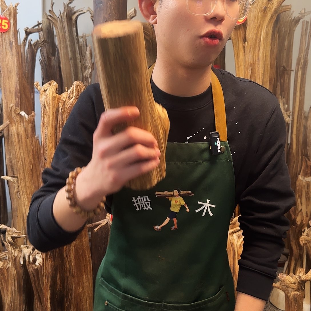 沉香摆件天然沉香原木摆件➕底座