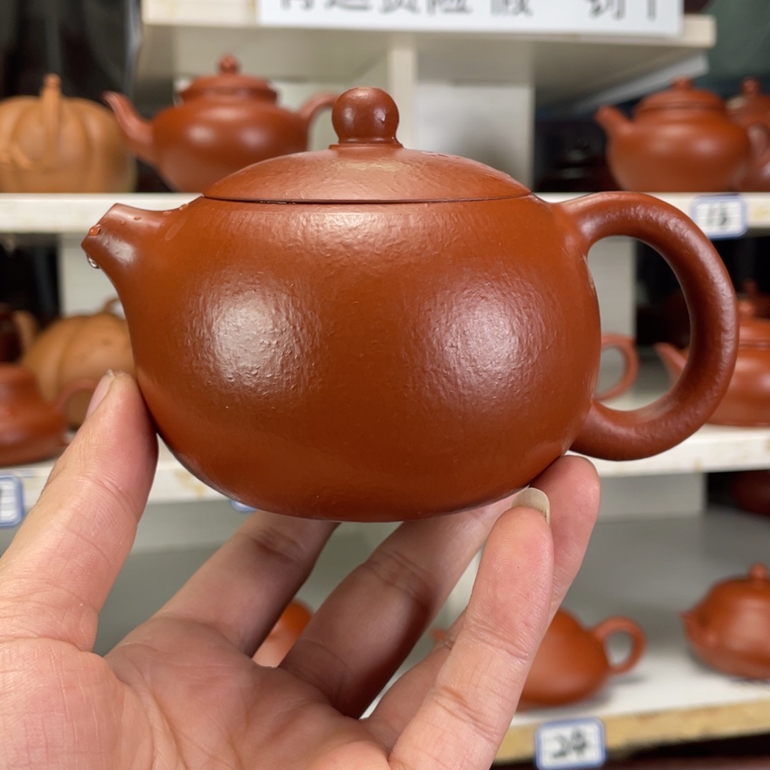 茶壶紫砂小煤窑朱泥全手工300毫升
