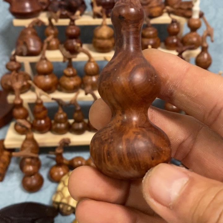 木麻梨疙瘩手工雕刻葫芦