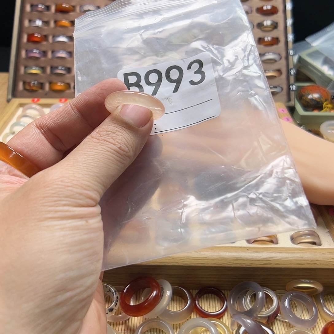 我***一玛瑙/玉髓未镶嵌戒圈