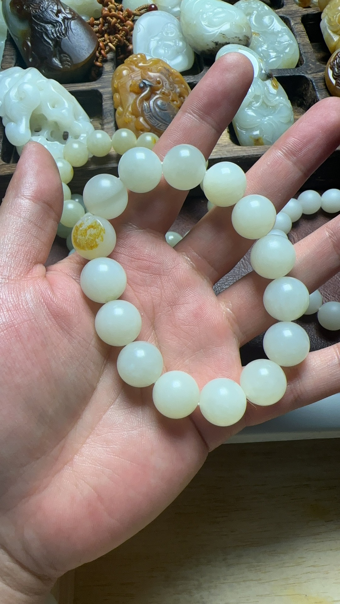 手串圆珠卡14mm重量约65.61g哑光颗颗饱满