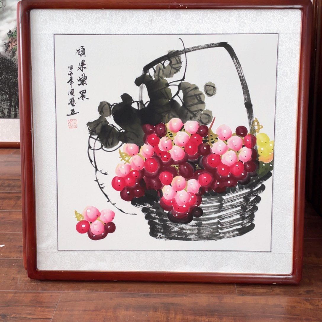 国画带框尺寸 63*63厘米