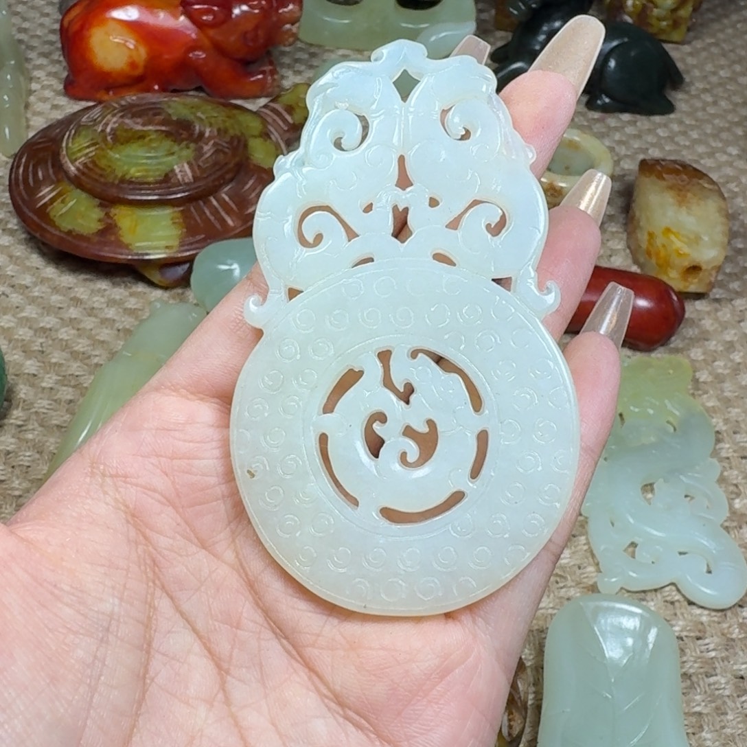 吊坠白玉菩提挂件