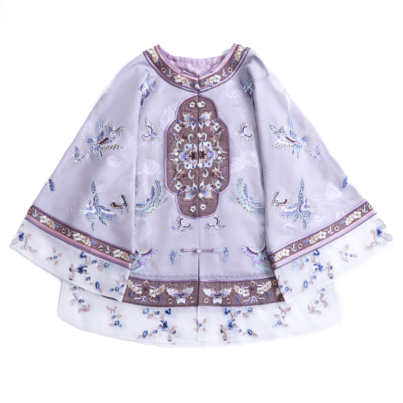 「小阁藏春图」丽古龙 正绢 复古中国风手工设计感刺绣女装汉服上衣