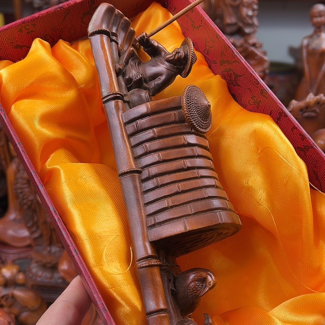 黄杨木黄杨木雕刻长度19厘米