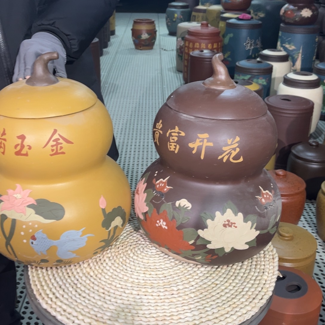 梧***雨紫砂茶叶罐茶叶罐