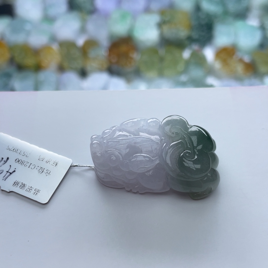 翡翠颈饰未镶嵌貔貅