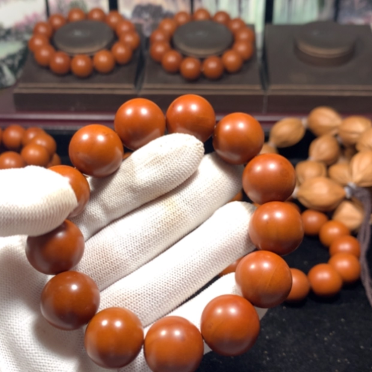 【闪购商品】橄榄核手串/手链1.8+树王微泛油小孔