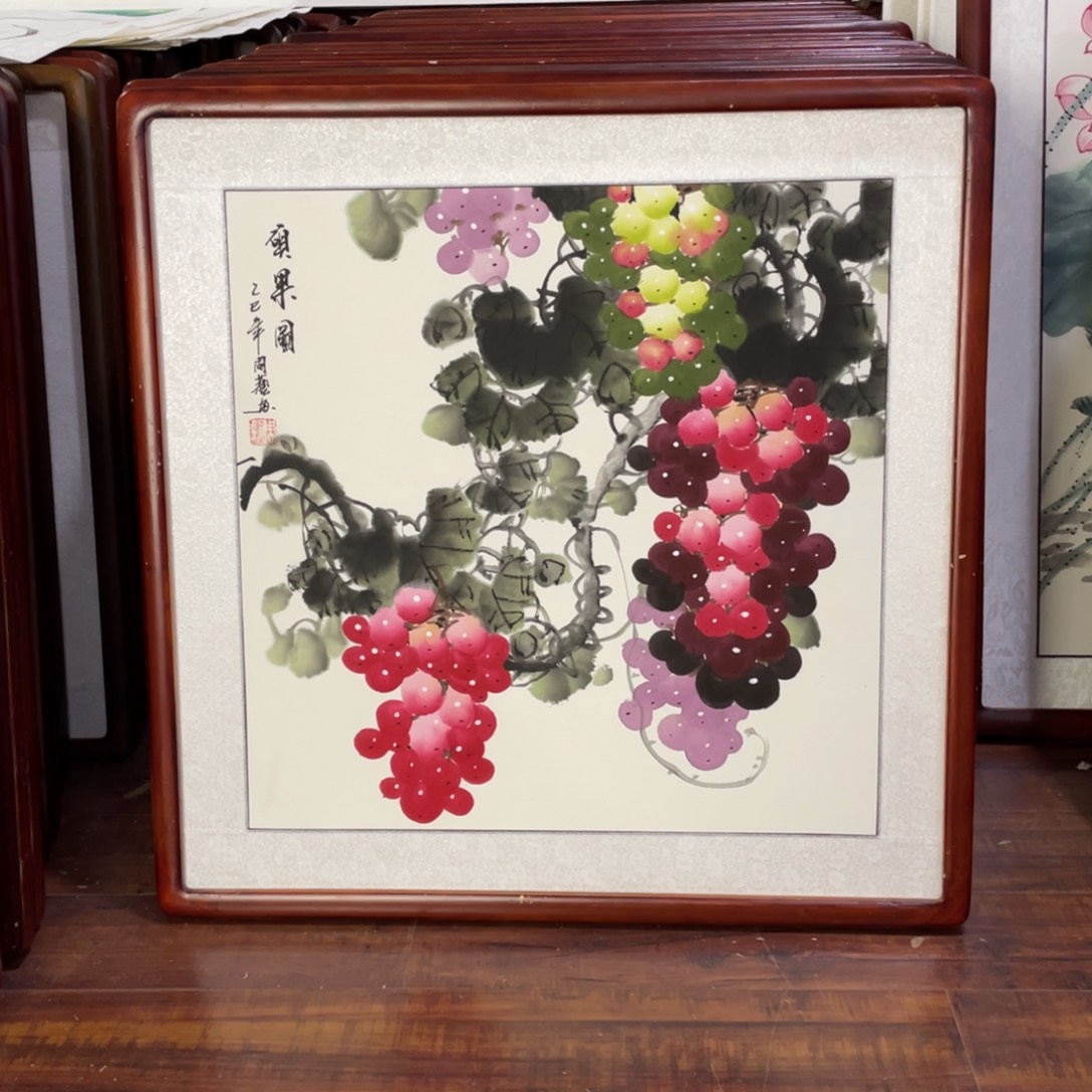 国画带框尺寸63*63厘米