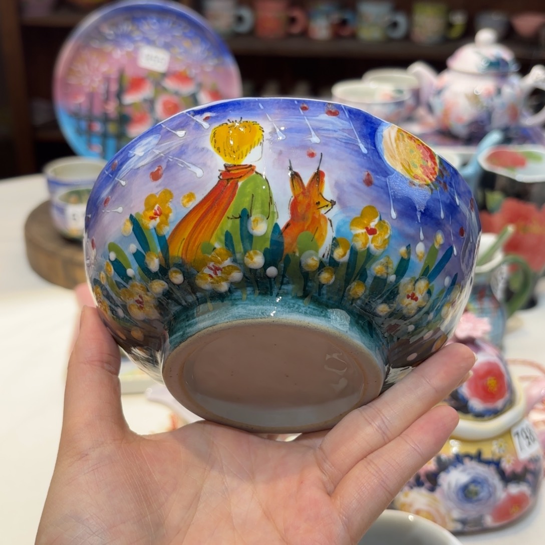 景德镇手绘高温釉下彩陶瓷茶具