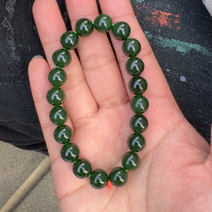 和田玉未镶嵌手串卡10