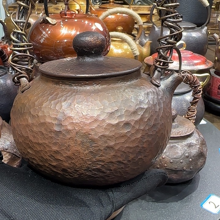 用***4紫铜手工制作提梁壶