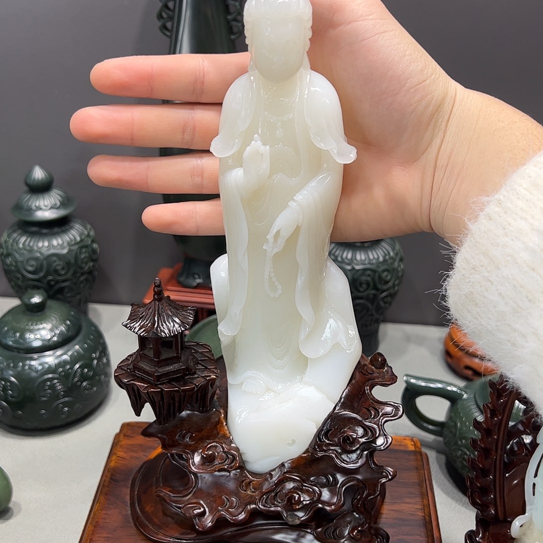 和田玉未镶嵌挂件