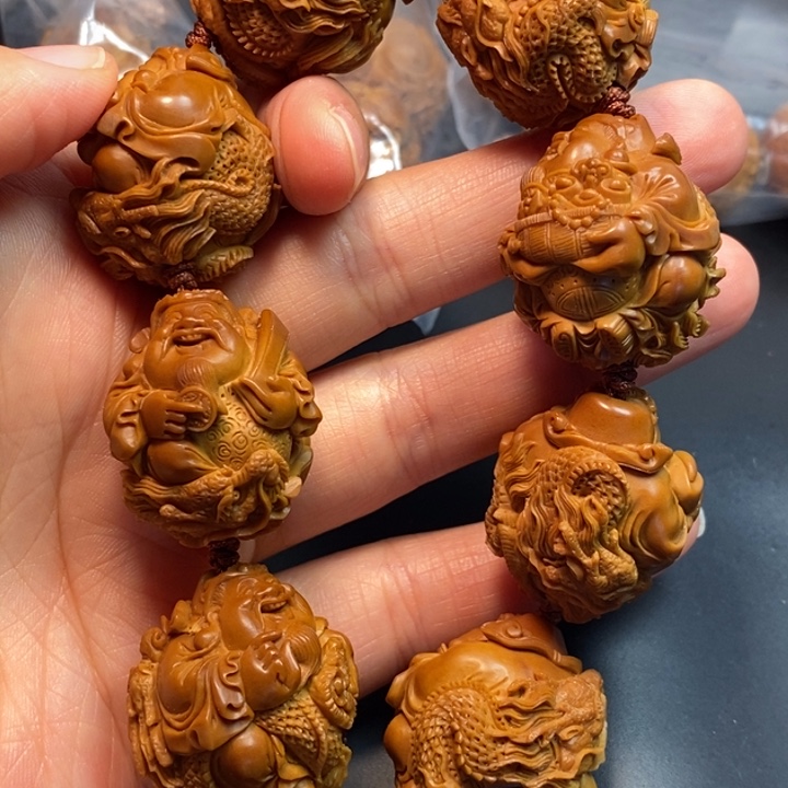 铭***子橄榄核手串/手链财神手串