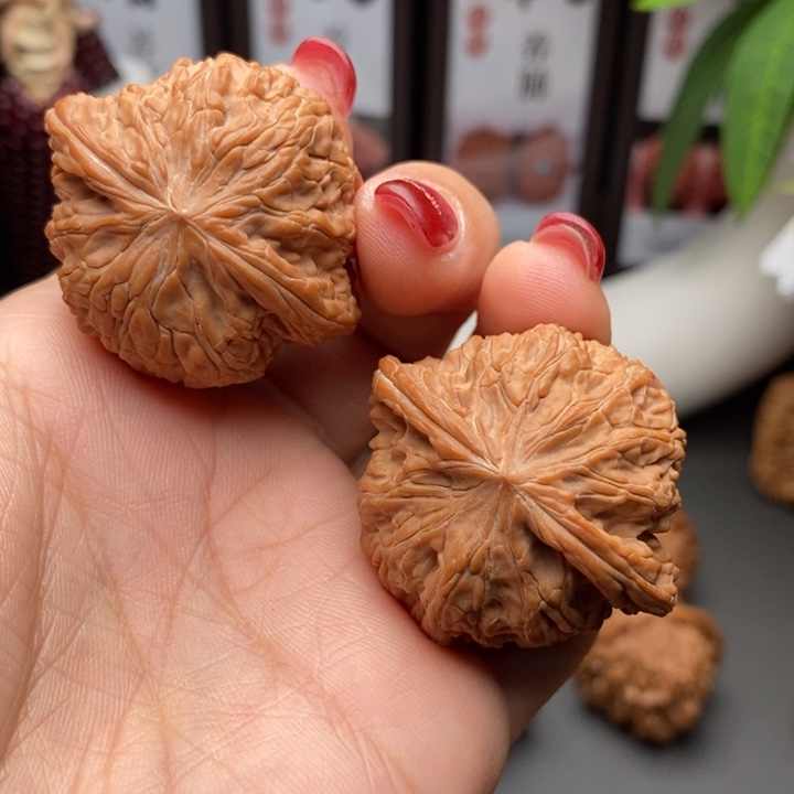 文玩核桃把件那*天磨盘