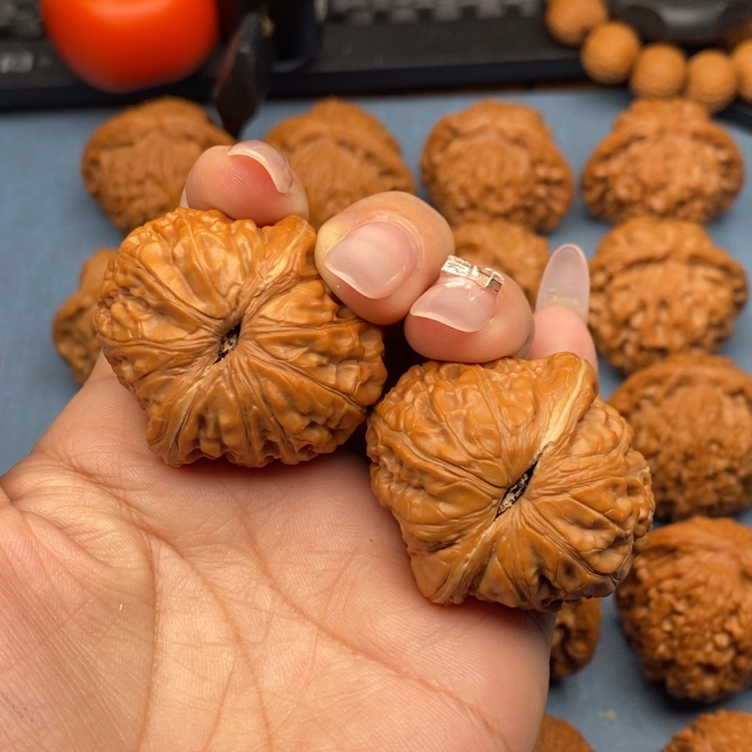 喝***身文玩核桃把件全品元宝40尺