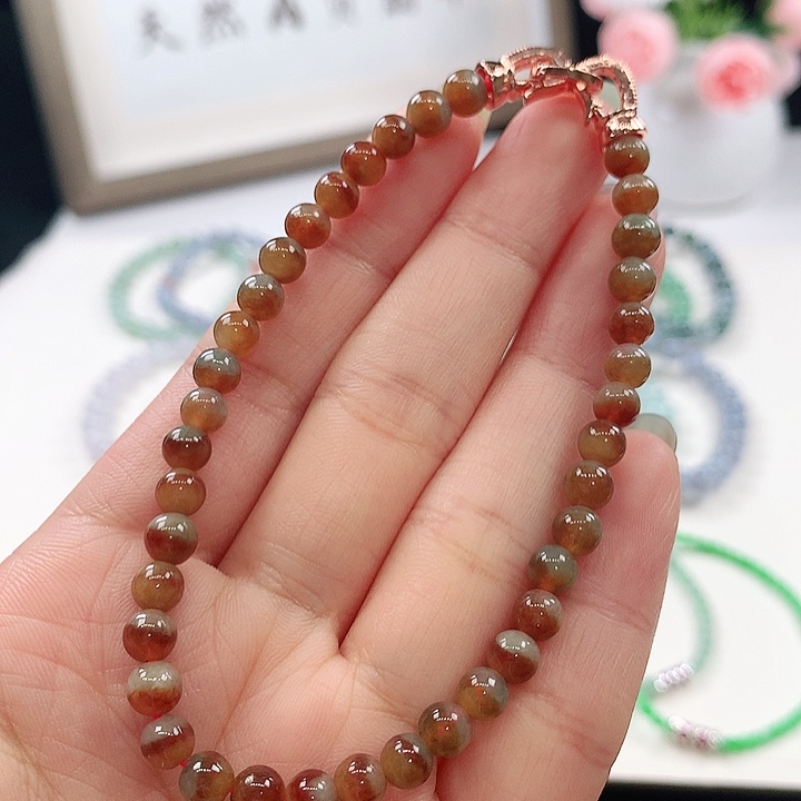 未镶嵌手链翡翠手链5.1mm