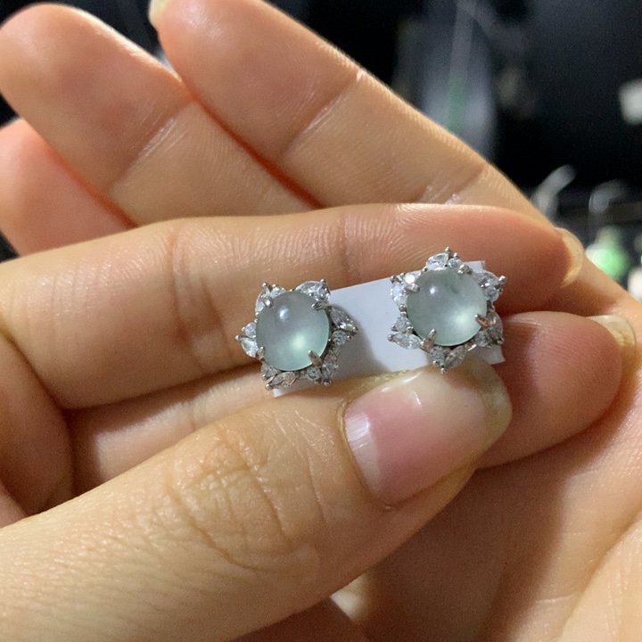 翡翠银S925镶嵌戒指