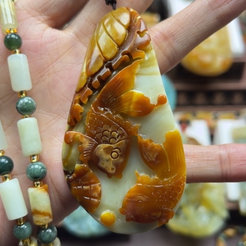 岫玉挂件未镶嵌挂件