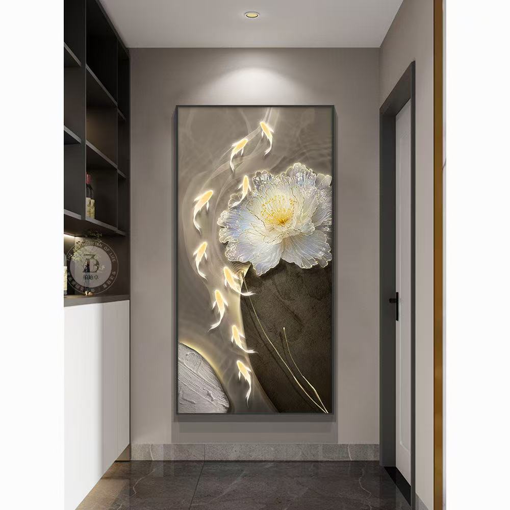 手工装饰品砂岩画轻奢轻奢玄关挂画时尚家用个性