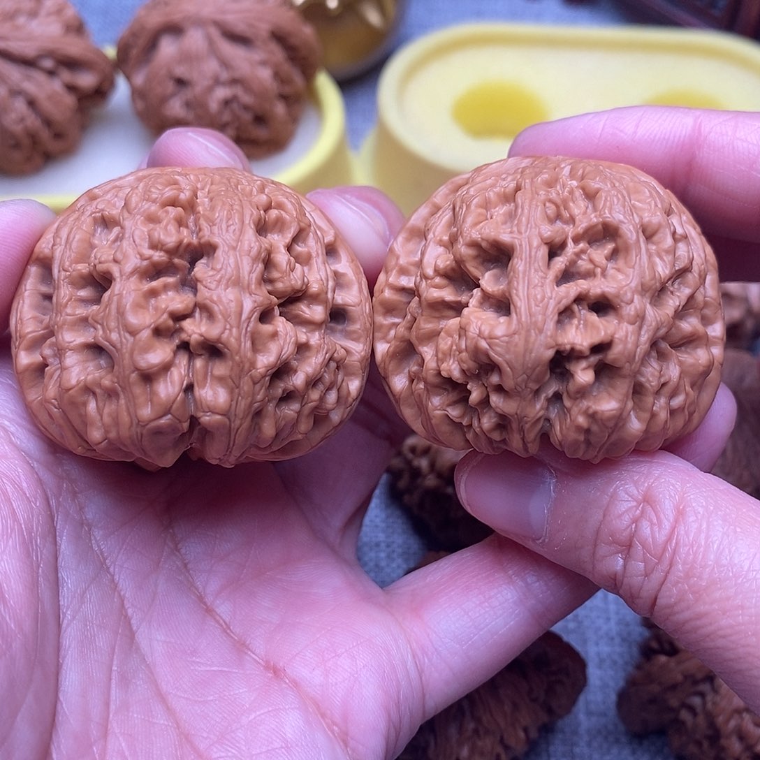 文玩核桃把件肉球粗筋绝配44尺