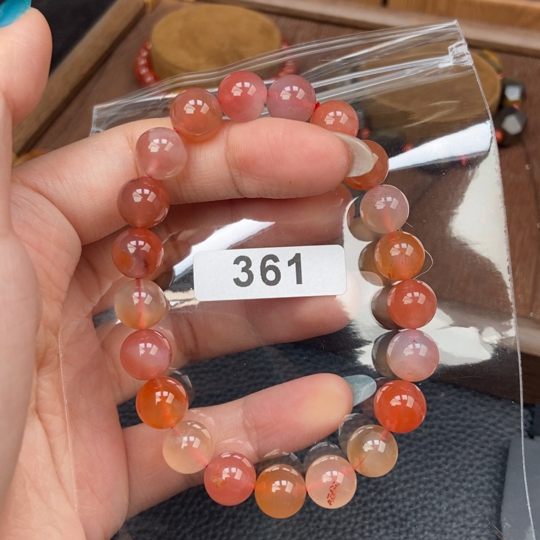 南红玛瑙未镶嵌手链卡9.4