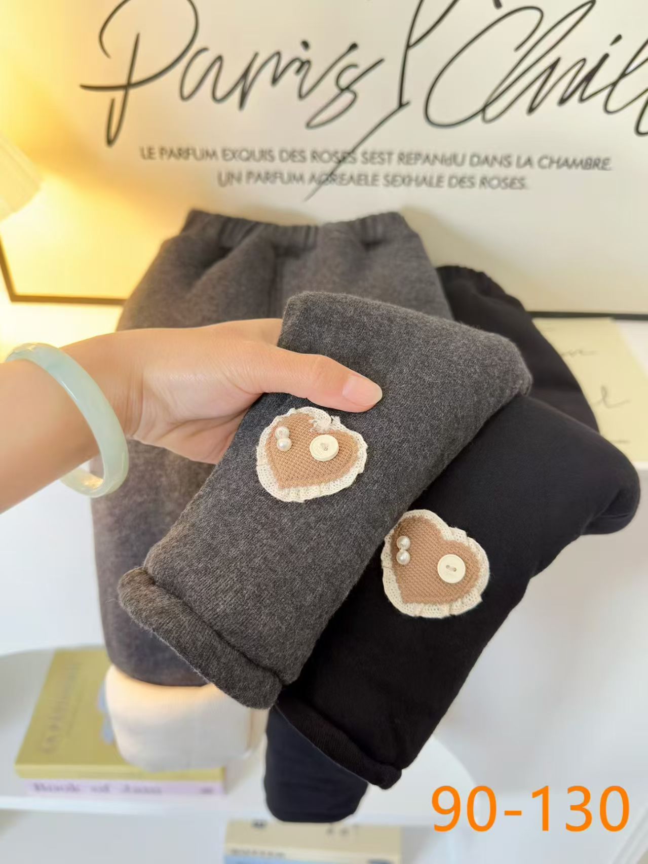 女宝加厚打底裤冬季新款百搭纯色外穿