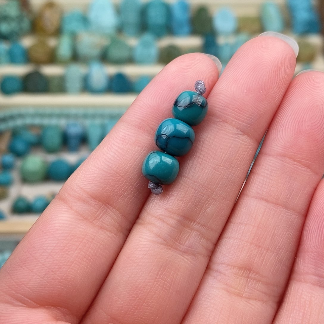 未镶嵌绿松石珠宝奇石7.5-6.5