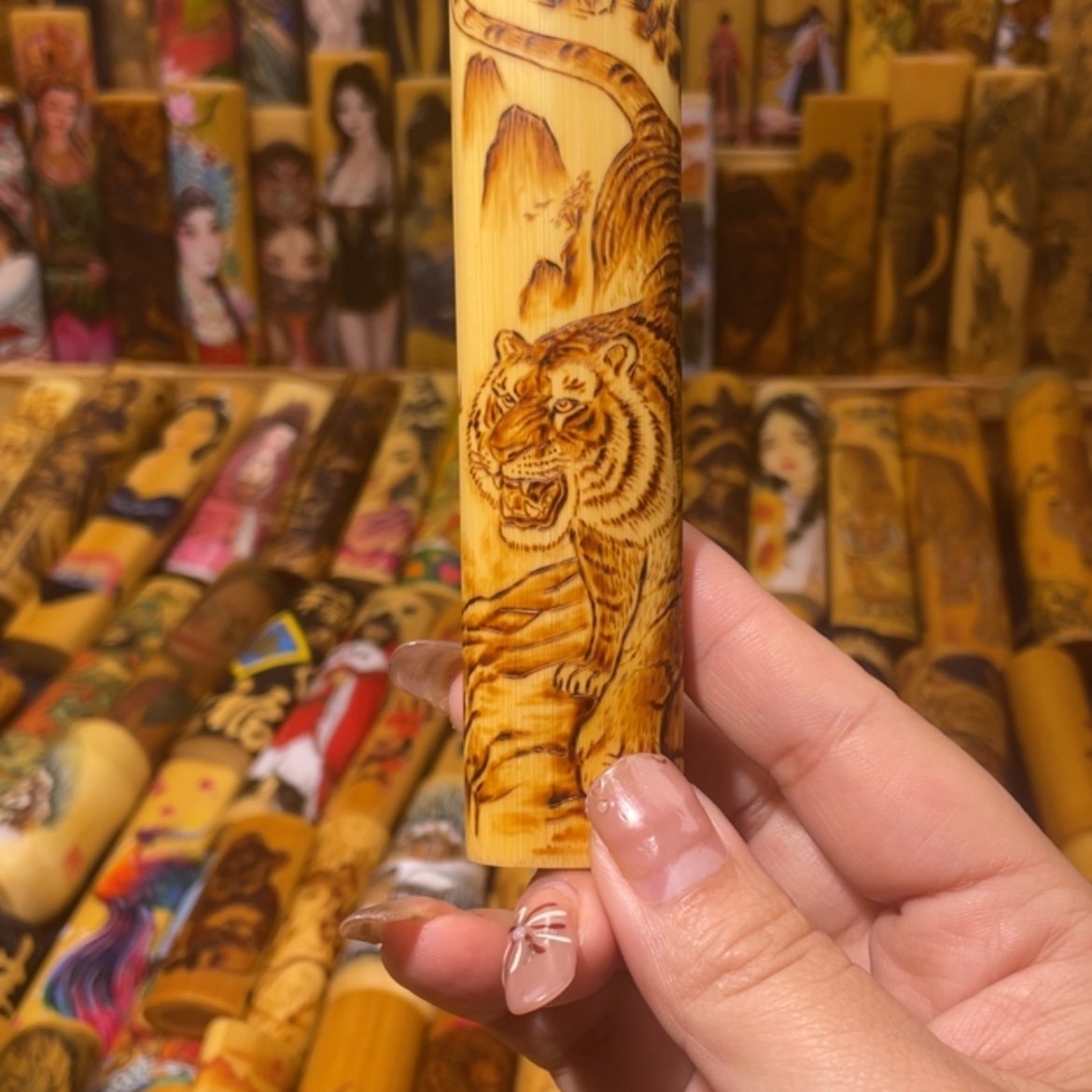 【闪购商品】竹爱**跑实心竹手把件手把件
