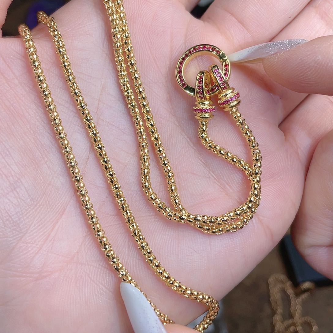 【闪购商品】无合金白色卡卡链子