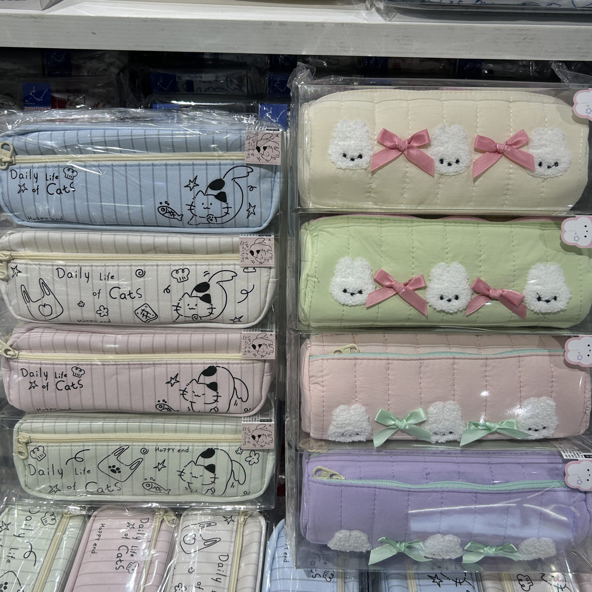 青壹坊 9039/9054 圆筒/双拉链笔袋8个