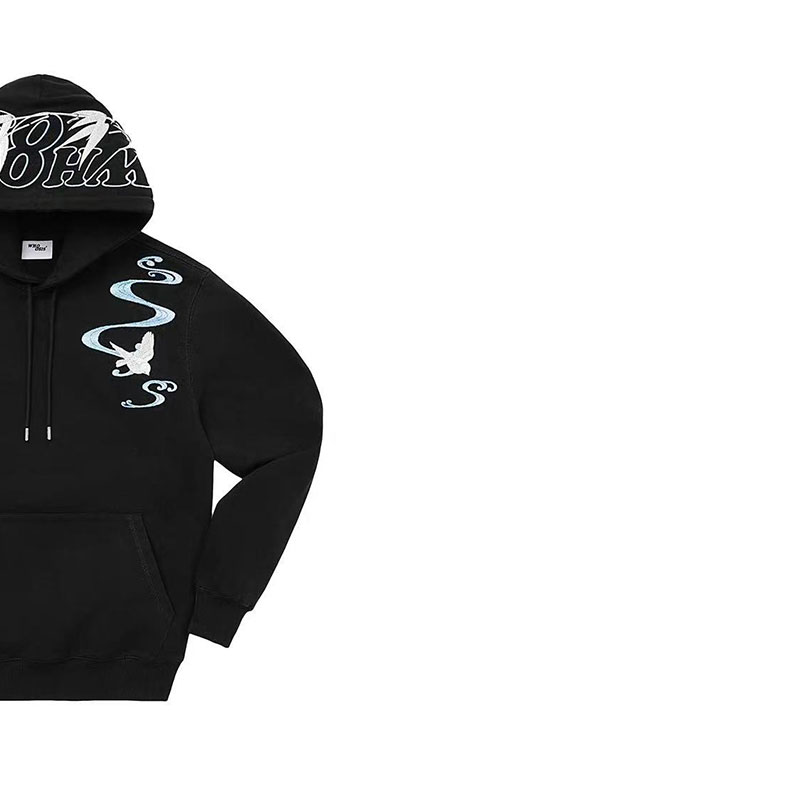 【W*8竹雀绣花连帽卫衣】DUDU国潮孤品尾货卫衣 默认微瑕 no退no换