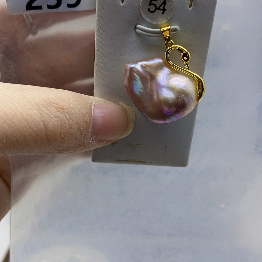 颈饰合金淡水珍珠