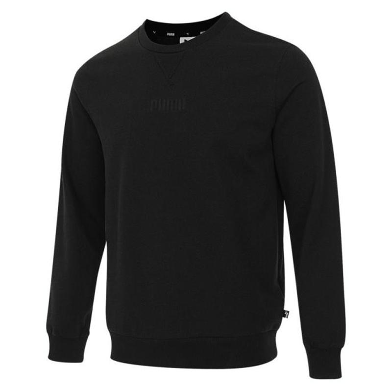 puma彪马男子-Modern Basics Crew TR-黑色针织无帽卫衣84957501