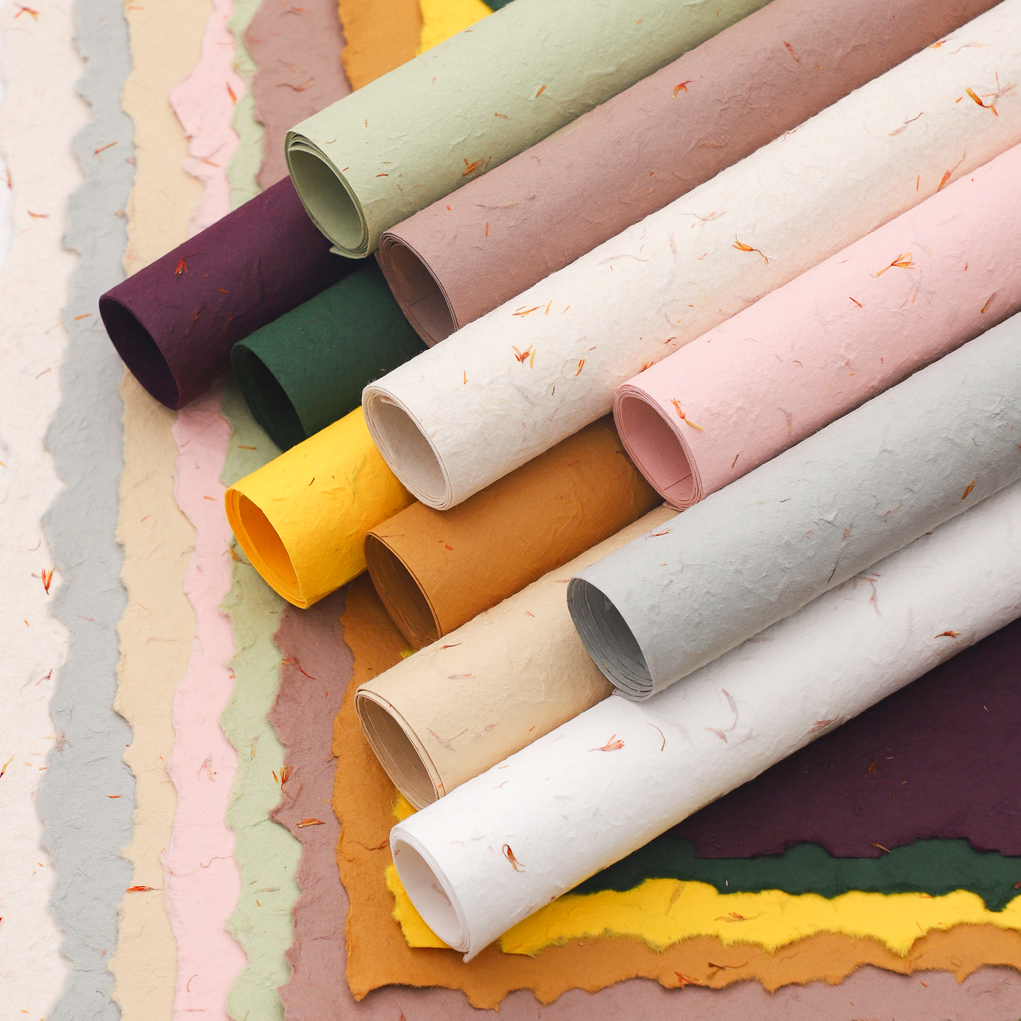 H H 花瓣纸 极简纹理纸 加厚4张/包 鲜花花束包装纸