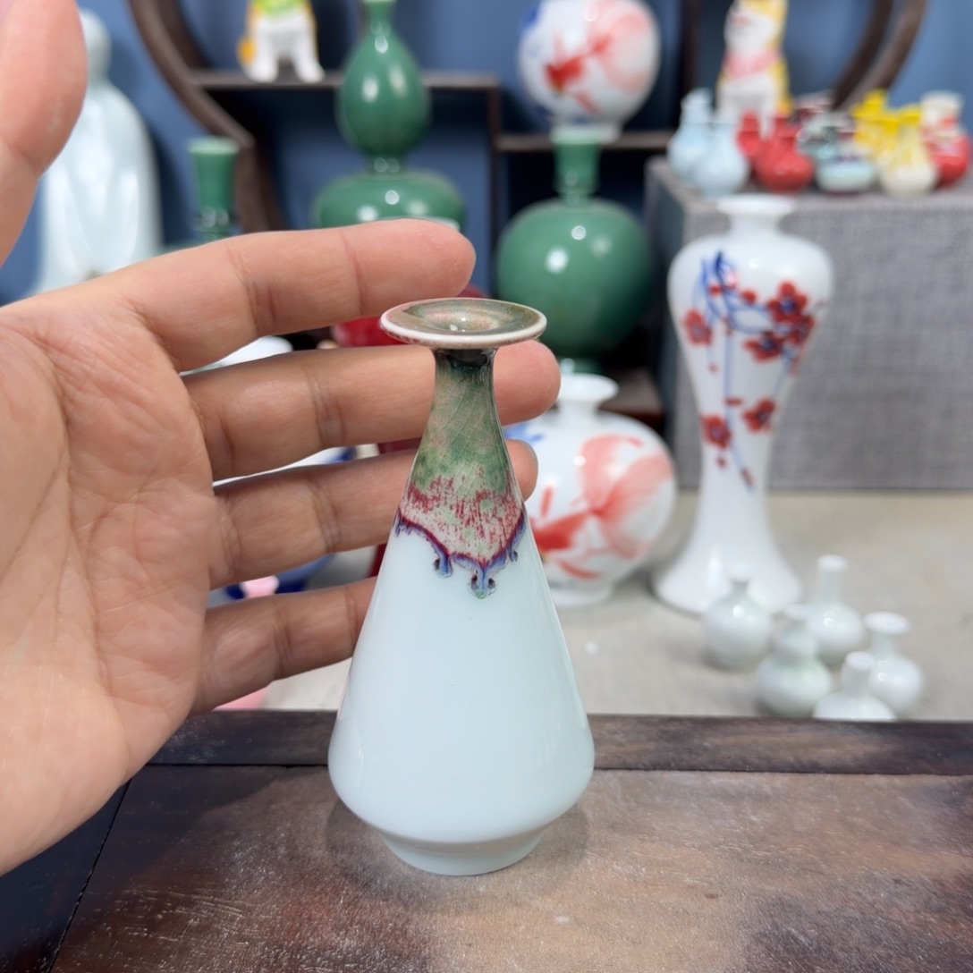 陶瓷手工小花器摆件