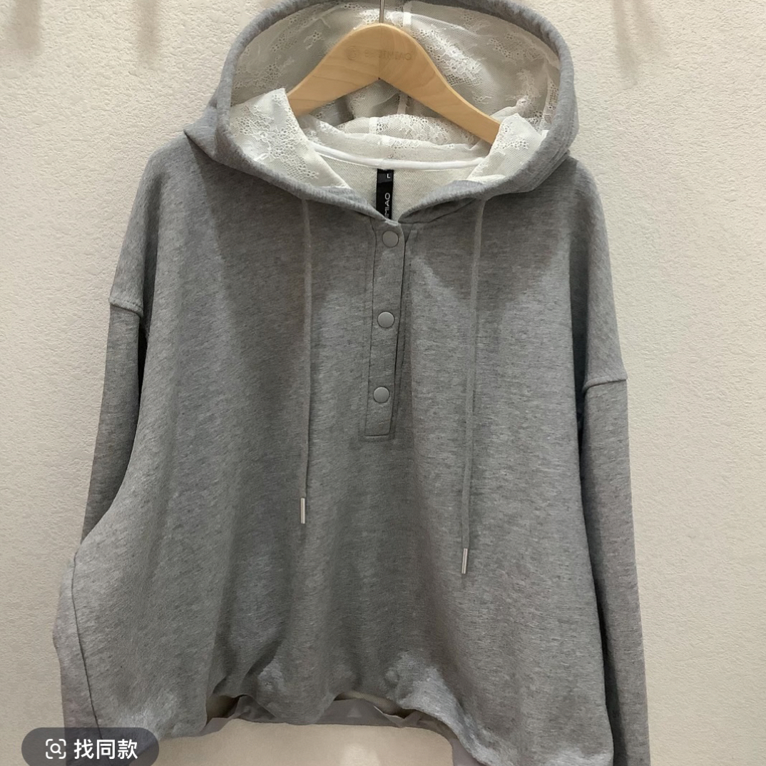 水淼26春季新款2361休闲连帽毛圈卫衣