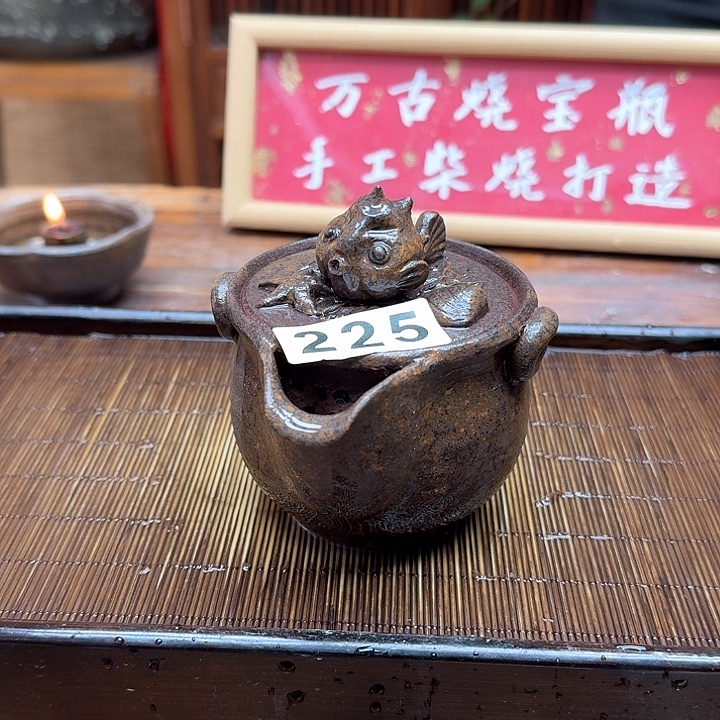 纯手工制作粗陶茶具