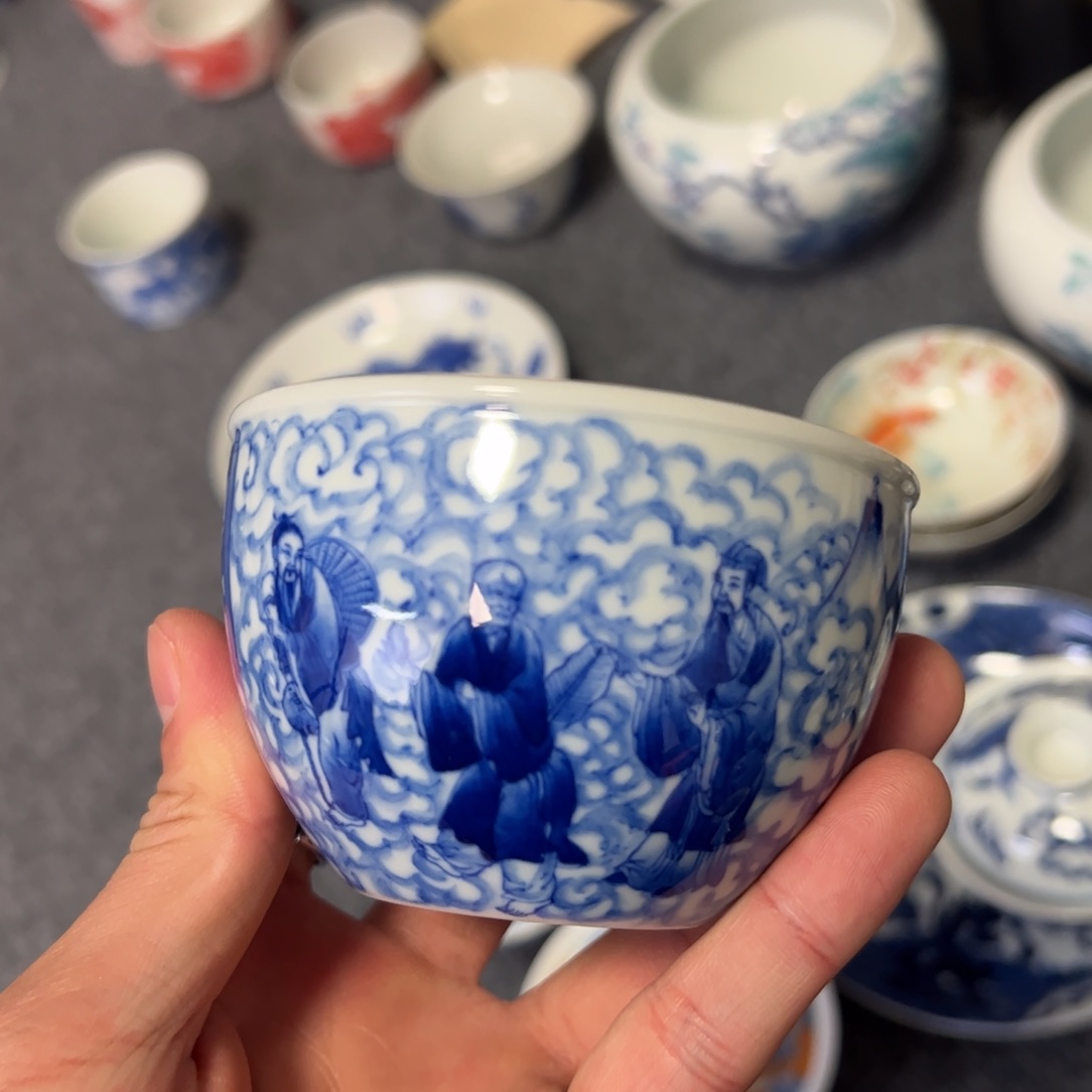 瓷片景德镇瓷器手工手绘