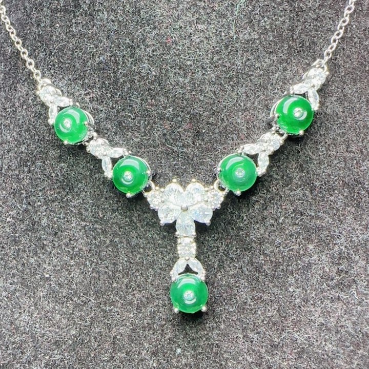 翡翠未镶嵌颈饰天然A货37