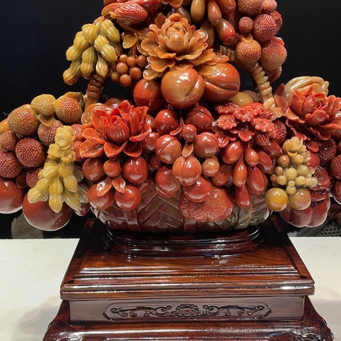 【闪购商品】寿山石T****G花开富贵摆件