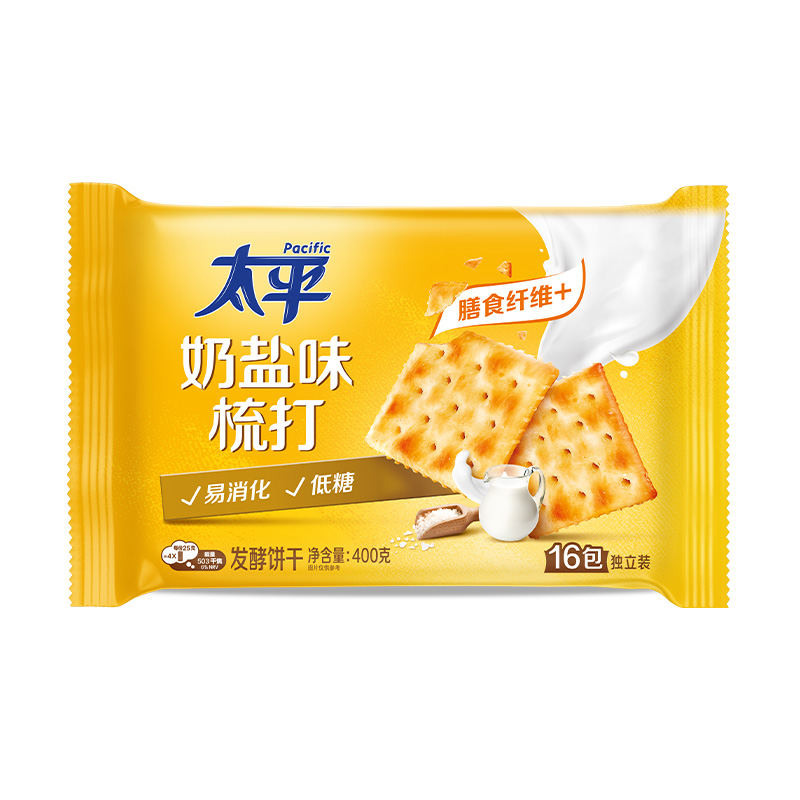太平梳打饼干 奶盐味 400g