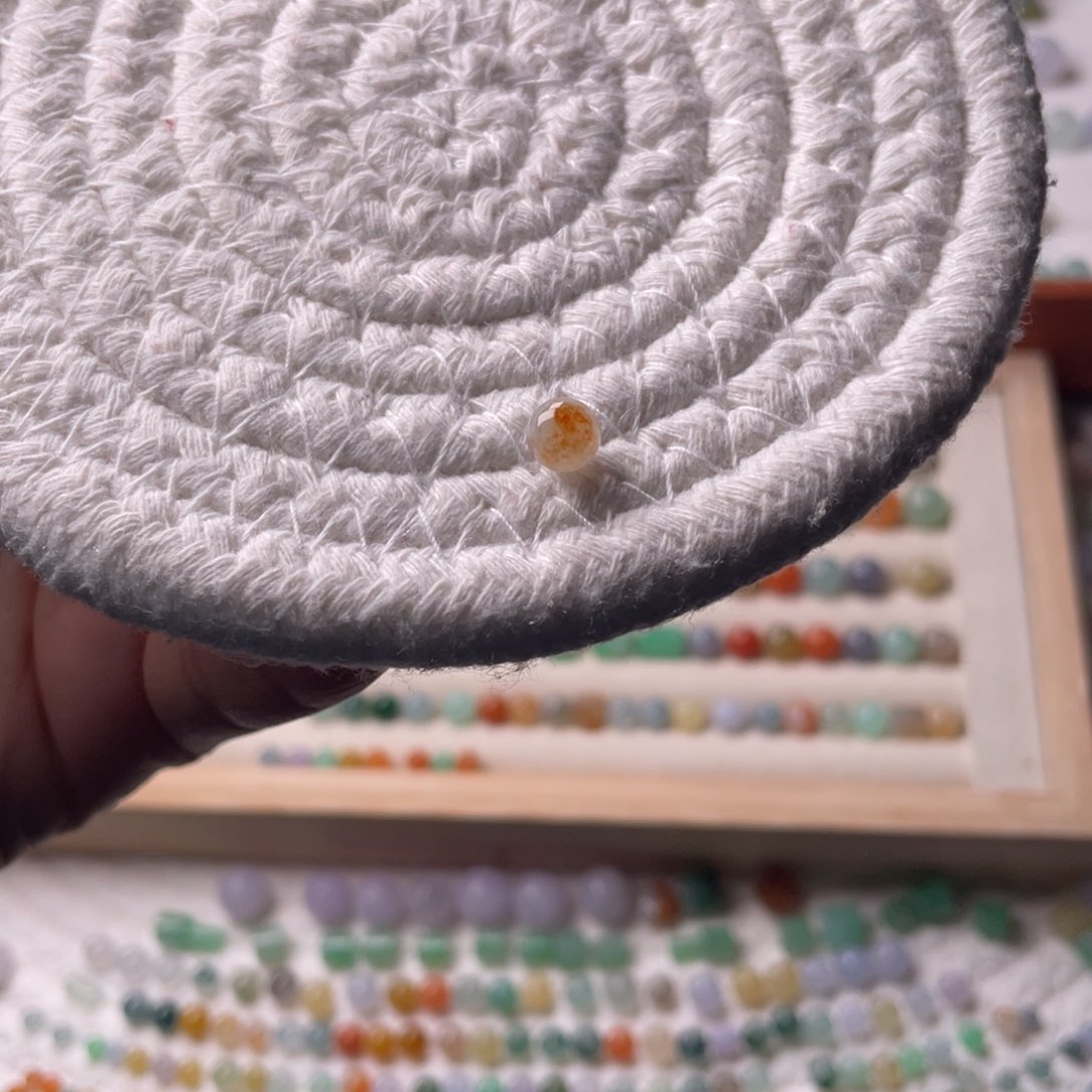 未镶嵌手链翡翠卡6.1洒红珠