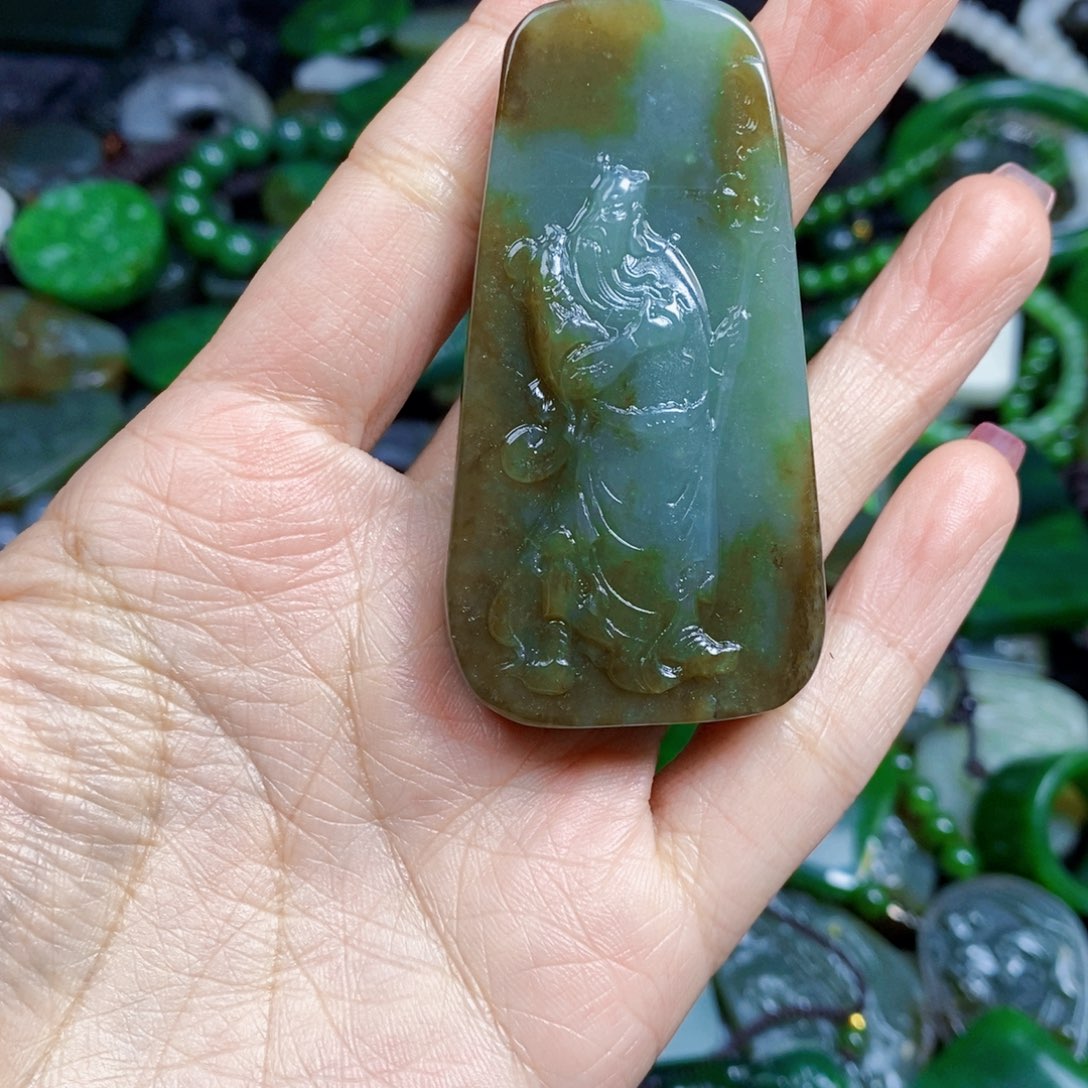 和田玉未镶嵌挂件