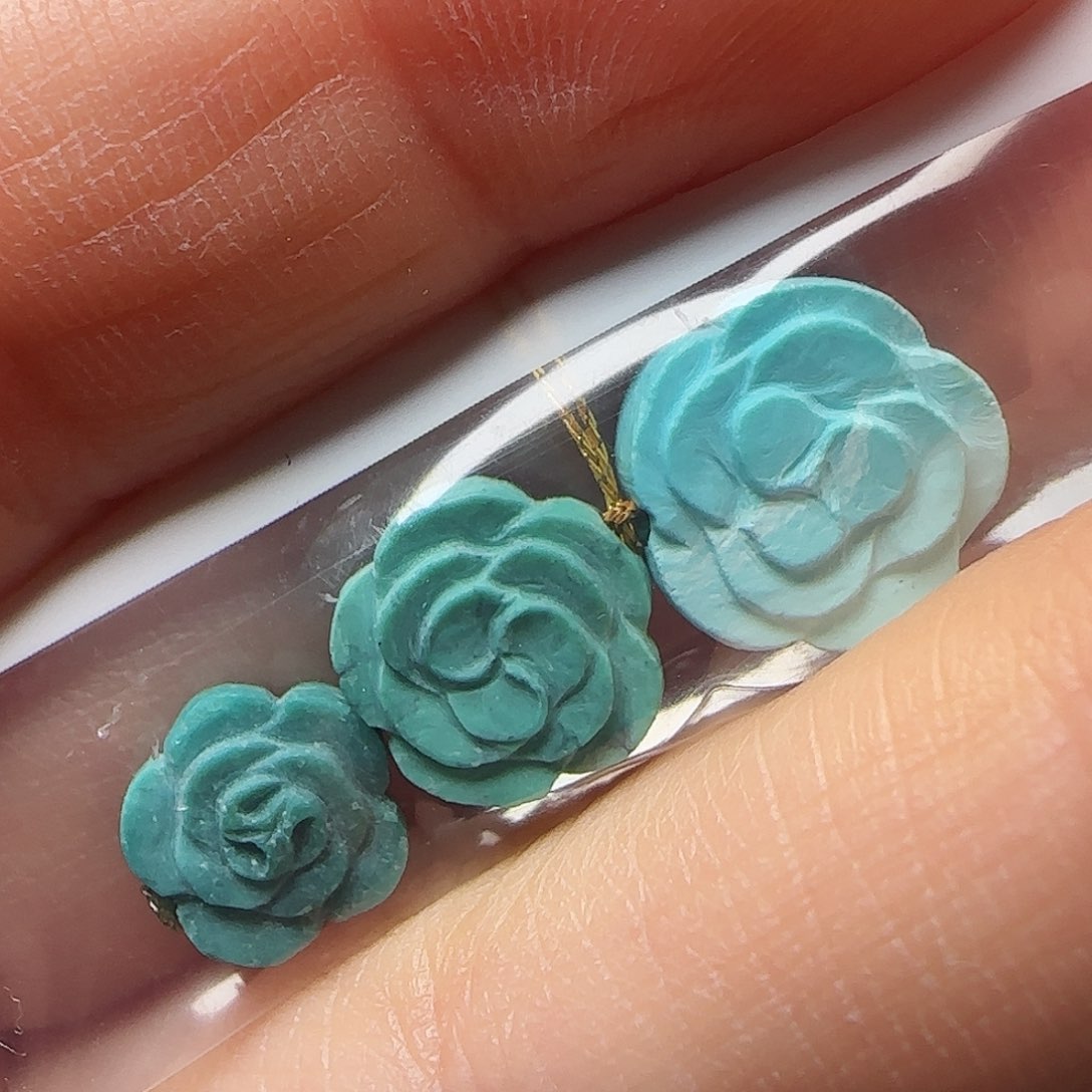 绿松石珠宝半成品未镶嵌