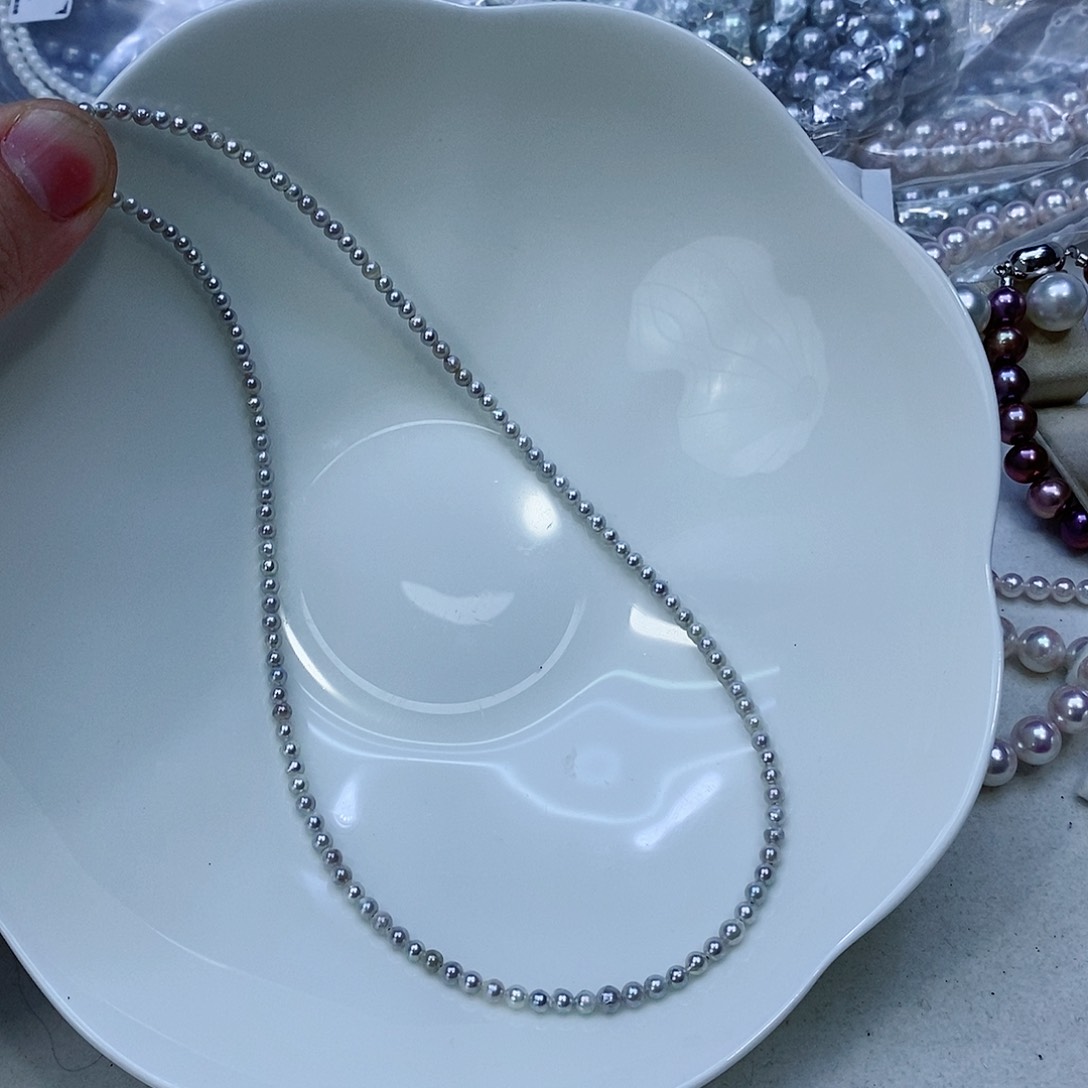 海水珍珠颈饰银S925镶嵌