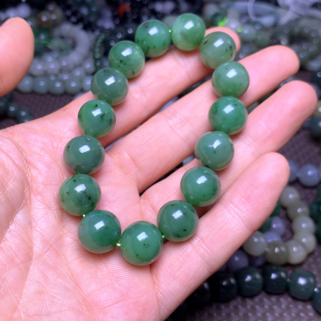 和田玉未镶嵌手串14