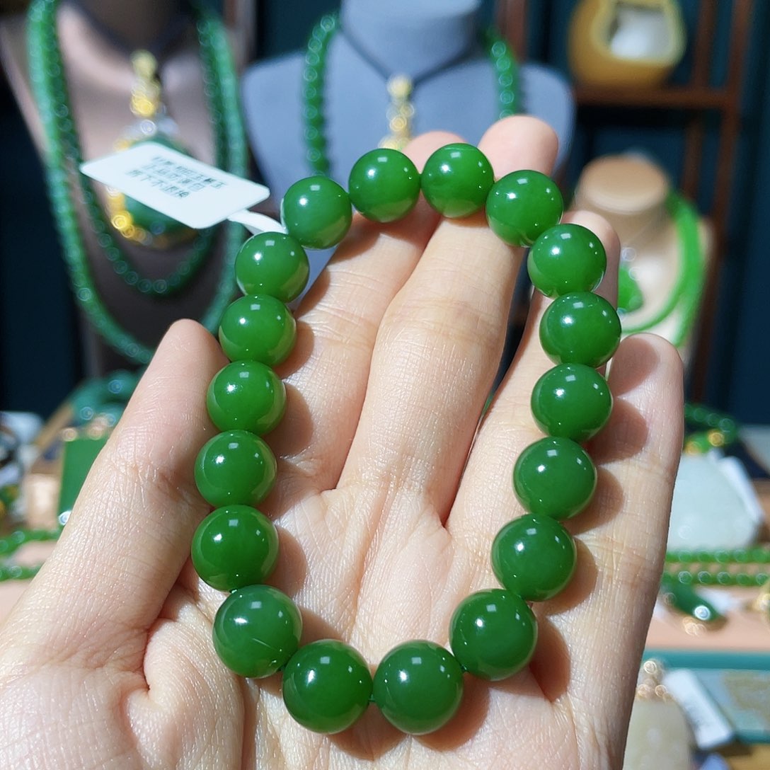 和田玉（碧玉）手串未镶嵌